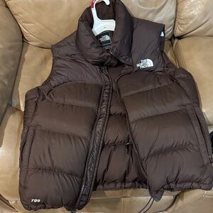 The North Face Chocolate Puffer Vest
